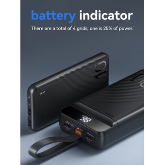  Аккумулятор внешний резервный HOCO J123 Element power bank 10000mAh черный 
