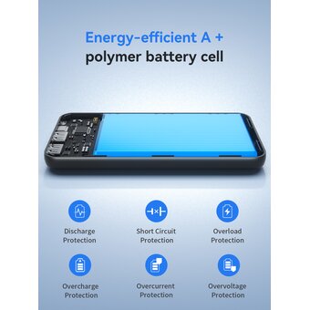  Аккумулятор внешний резервный HOCO J123 Element power bank 10000mAh черный 