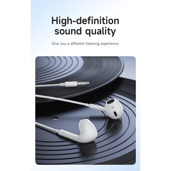  Наушники HOCO M101 Max Crystal grace wire-controlled earphones with microphone белый 