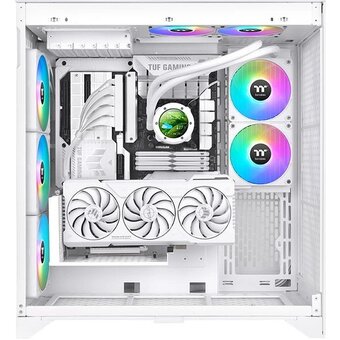  СВО Thermaltake TH240 V2 Ultra EX Snow ARGB (CL-W425-PL12SW-A) Soc-AM5/AM4/1151/1200/1700 белый 4-pin 28.5dB Al+Cu LCD Ret 