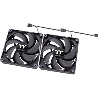  Вентилятор Thermaltake CT120 черный (CL-F147-PL12BL-A) 4-pin 25.8dB Ret 