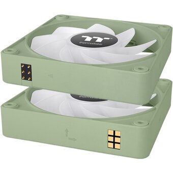  Вентилятор Thermaltake CT140 EX Sync Matcha реверсивный ARGB зеленый (CL-F199-PL14MG-A) 4-pin 32.8dB Ret 