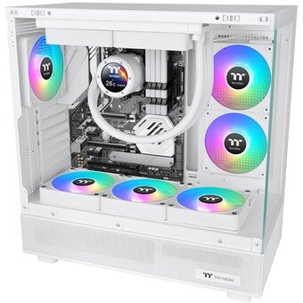  Вентилятор Thermaltake CT140 EX Sync реверсивный ARGB белый (CL-F195-PL14SW-A) 4-pin 32.8dB Ret 