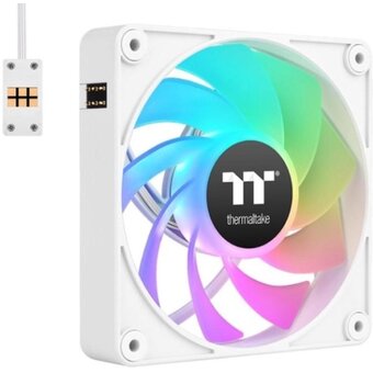  Вентилятор Thermaltake CT140 EX Sync реверсивный ARGB белый (CL-F195-PL14SW-A) 4-pin 32.8dB Ret 