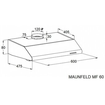  Вытяжка MAUNFELD MF 60 белый 