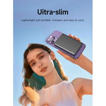  Аккумулятор внешний резервный HOCO Q26 Joy PD20W magnetic fast charging power bank 5000mAh серый 