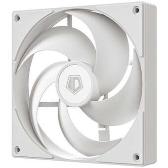  Вентилятор ID-COOLING AS-140-W 140x140x25мм (PWM, резиновые углы, белый, 300-1800об/мин, супертихий) Box 