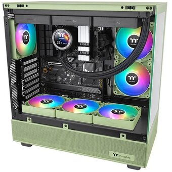 Вентилятор Thermaltake CT120 Sync Matcha реверсивный ARGB зеленый (CL-F200-PL12MG-A) 4-pin 31.2dB Ret 