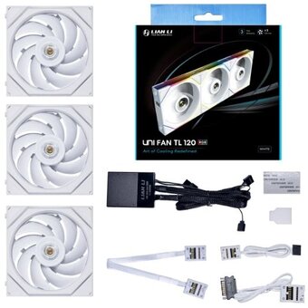  Вентилятор Lian-Li Uni Fan TL 120 Triple ARGB белый (G99.12TL3W.00) 7-pin 33dB Ret 