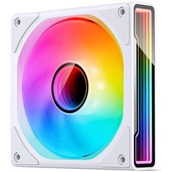  Вентилятор JONSBO ZK-120WR(3 in 1) White 120х120х25мм Reverse (ARGB LED, 800-1800об/мин, белый) Retail 