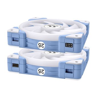  Вентилятор Thermaltake Swafan EX12 реверсивный ARGB 120x120x25mm голубой/белый (CL-F183-PL12BU-A) 4-pin 30.6-32.5dB Ret 