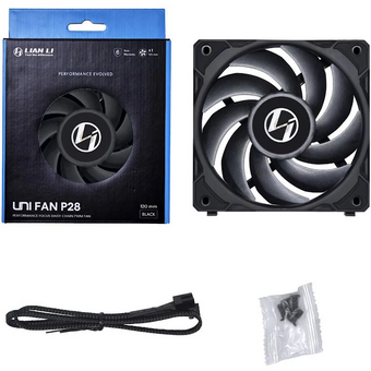  Вентилятор Lian-Li Uni Fan P28 Single черный (G99.12P281B.00) 4-pin 32.1dB Ret 