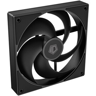  Вентилятор ID-COOLING AS-120-K Trio (3 in 1) 120x120x25мм (PWM, резиновые углы, черный, 300-2000об/мин, супертихий) Box 