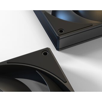  Вентилятор ID-COOLING AS-120-K Trio (3 in 1) 120x120x25мм (PWM, резиновые углы, черный, 300-2000об/мин, супертихий) Box 