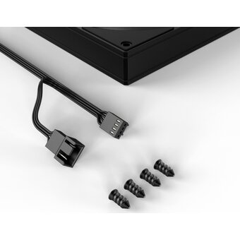  Вентилятор ID-COOLING AS-120-K Trio (3 in 1) 120x120x25мм (PWM, резиновые углы, черный, 300-2000об/мин, супертихий) Box 