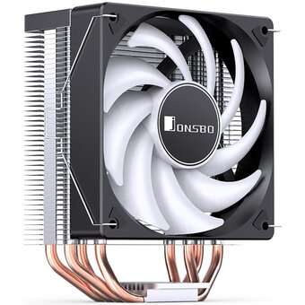  Кулер JONSBO CR-1000E Black LGA1700/1200/115X (TDP 210W, PWM, 120mm Dynamic Multi-Color LED Fan, 4 тепловые трубки, 4-pin) Retail 