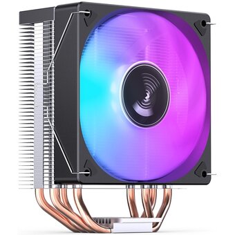  Кулер JONSBO CR-1000E Black LGA1700/1200/115X (TDP 210W, PWM, 120mm Dynamic Multi-Color LED Fan, 4 тепловые трубки, 4-pin) Retail 