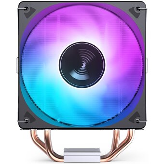  Кулер JONSBO CR-1000E Black LGA1700/1200/115X (TDP 210W, PWM, 120mm Dynamic Multi-Color LED Fan, 4 тепловые трубки, 4-pin) Retail 