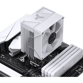  Кулер JONSBO CR-1400 V2 Color White LGA1700/1200/115X/AM5/AM4 (TDP 180W, PWM, 92mm Dynamic Multi-Color LED Fan, 4 тепловые трубки, 4-pin) Re 