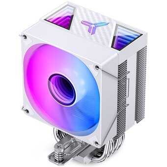  Кулер JONSBO CR-1400 V2 Color White LGA1700/1200/115X/AM5/AM4 (TDP 180W, PWM, 92mm Dynamic Multi-Color LED Fan, 4 тепловые трубки, 4-pin) Re 