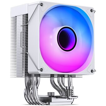  Кулер JONSBO CR-1400 V2 Color White LGA1700/1200/115X/AM5/AM4 (TDP 180W, PWM, 92mm Dynamic Multi-Color LED Fan, 4 тепловые трубки, 4-pin) Re 