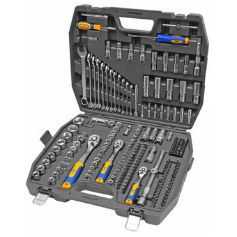  Набор инструментов KRAFT KT 700684 1/2 Dr, 3/8 Dr и 1/4 Dr, 218 предметов 