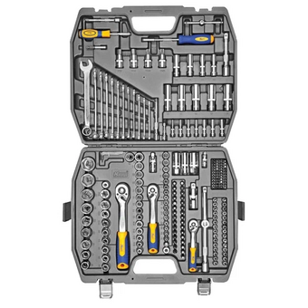  Набор инструментов KRAFT KT 700684 1/2 Dr, 3/8 Dr и 1/4 Dr, 218 предметов 