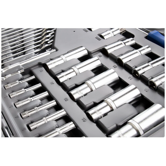  Набор инструментов KRAFT KT 700684 1/2 Dr, 3/8 Dr и 1/4 Dr, 218 предметов 
