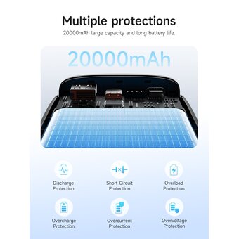  Аккумулятор внешний резервный HOCO J122A Respect 22.5W+PD20W 20000mAh (чёрный) 