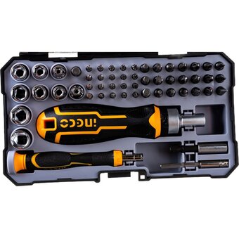  Отвертка Ingco HKSDB0558 с набором бит 55 шт 