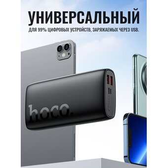  Аккумулятор внешний резервный HOCO J122A Respect 22.5W+PD20W 20000mAh (чёрный) 
