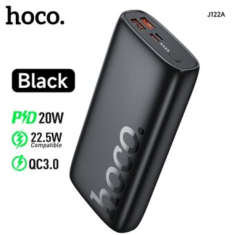  Аккумулятор внешний резервный HOCO J122A Respect 22.5W+PD20W 20000mAh (чёрный) 