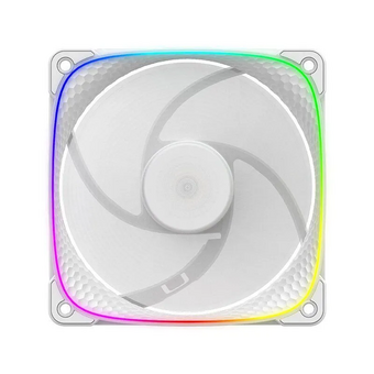  Вентилятор Geometric Future Squama 2503RW (1F2503R112011) Single Pack / 120mm, 2000 RPM, 69.11 CFM, 30.92 dBA, 5V ARGB, White, Reverse 
