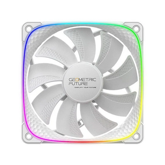  Вентилятор Geometric Future Squama 2503RW (1F2503R112011) Single Pack / 120mm, 2000 RPM, 69.11 CFM, 30.92 dBA, 5V ARGB, White, Reverse 