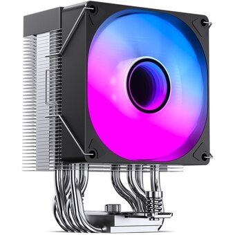  Кулер JONSBO CR-1400 V2 Color Black LGA1700/1200/115X/AM5/AM4 (TDP 180W, PWM, 92mm Dynamic Multi-Color LED Fan, 4 тепловые трубки, 4-pin) Re 