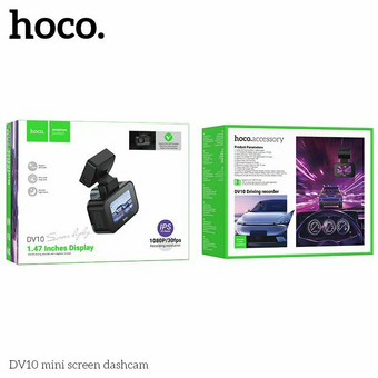  Видеорегистратор HOCO DV10 mini screen dashcam черный 