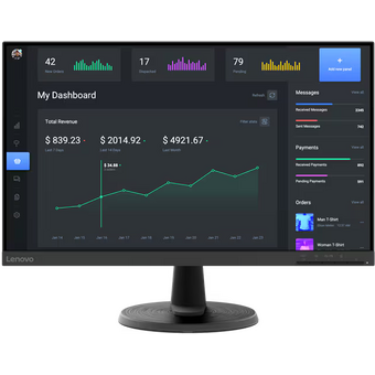  Монитор Lenovo ThinkVision C24-40 (63DCKAT6UK) черный 