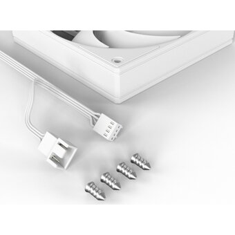  Вентилятор ID-COOLING AS-120-W Trio (3 in 1) 120x120x25мм (PWM, резиновые углы, белый, 300-2000об/мин, супертихий) Box 