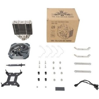  Кулер Thermalright TA 120 EX Mini Soc-AM5/AM4/1151/1200/2066/2011/1700 4-pin 29.6dB Al+Cu 460gr Ret (TA120-EX-MINI) 