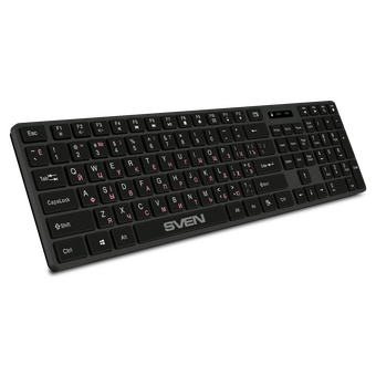  Беспроводная клавиатура SVEN KB-E5300W графит 
