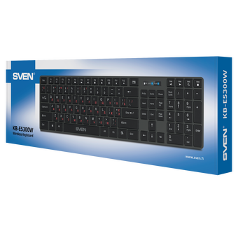  Беспроводная клавиатура SVEN KB-E5300W графит 