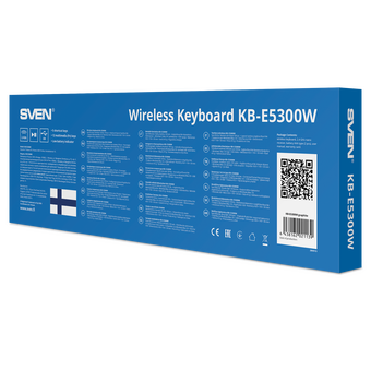  Беспроводная клавиатура SVEN KB-E5300W графит 