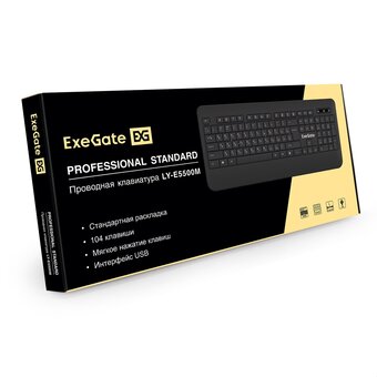  Клавиатура EXEGATE LY-E5500M USB Prof Standard EX296922RUS 