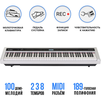  Цифровое пианино TESLER STZ-8800 White 