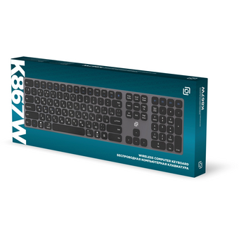  Клавиатура OKLICK K867W серый/черный 