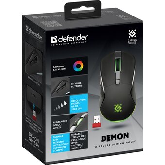  Мышь DEFENDER Demon GM-534 Black 52534 