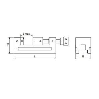  Тиски лекальные SOVIS QGG 3320 (12855) 50 мм 