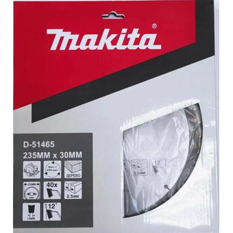  Диск п/п Makita D-51465 235*30*40 