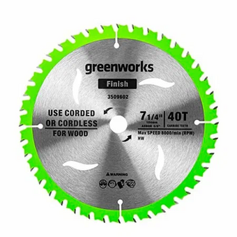  Диск пильный GREENWORKS 2943307 184x20х40T 