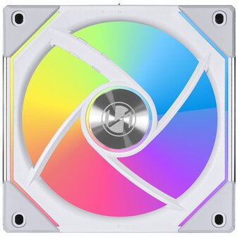  Вентилятор Lian Li Uni Fan SL-INF 120 White /UF-SLIN120-1W/ G99.12SLIN1W.R0/ 120x120x25мм (PWM, ARGB, 200-2100 об/мин, 29dBa) 